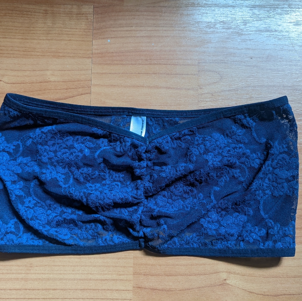 American Apparel Lace Bandeau Bra